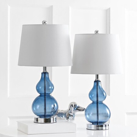 Safavieh Brisor Table Lamp, Clear & Chrome, 2PK TBL4222A-SET2
